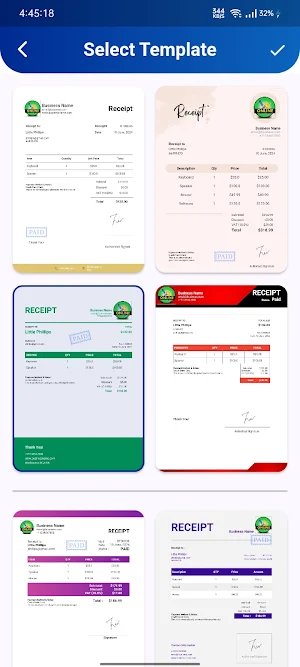 KIPKO invoice & receipt maker Screenshot 1