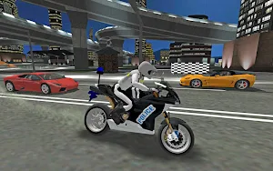 City Police MotorBike 3D Driving Simulator Screenshot 3