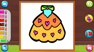 Wedding Dress Coloring Games Screenshot 3