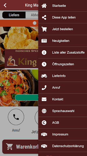 King Masala Augsburg Screenshot 2