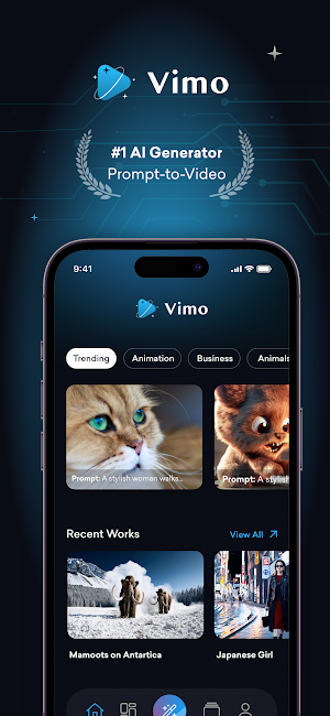 Vimo: AI Video Generator Screenshot 0