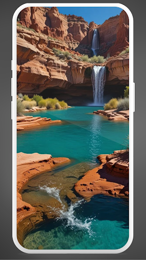 Waterfall HD Wallpaper Screenshot 1
