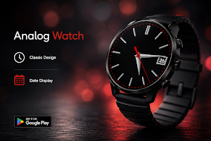 Dark Analog Watch Face Screenshot 0