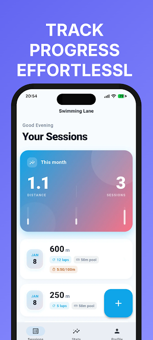 Swimming Lane: Logs & Stats Screenshot 0