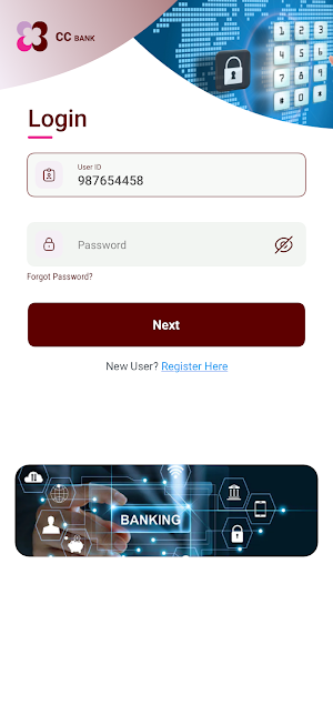 Chennai CCB Mobile Banking Screenshot 1