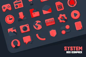 Atom Red Iconpack Screenshot 0
