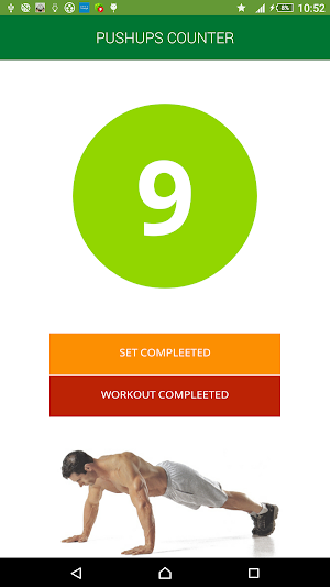 Push-ups counter Screenshot 1