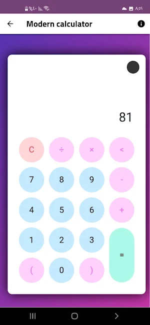 Modern calculator Screenshot 3