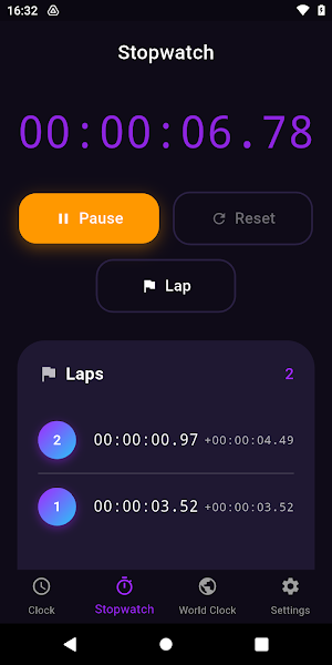 Bansi Clock: Timer & Stopwatch Screenshot 1
