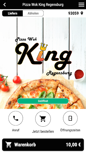 Pizza Wok King Regensburg Screenshot 0
