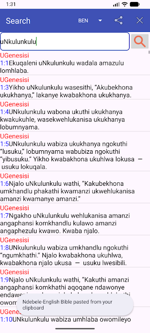 Ndebele English Audio Bible Screenshot 3