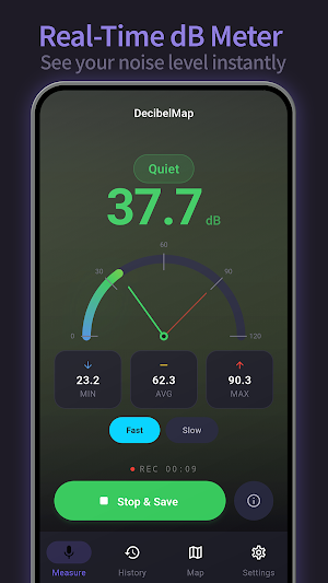 DecibelMap - Noise Level Meter Screenshot 0