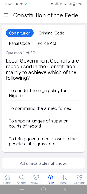 Nigerian Constitution & Laws. Screenshot 3