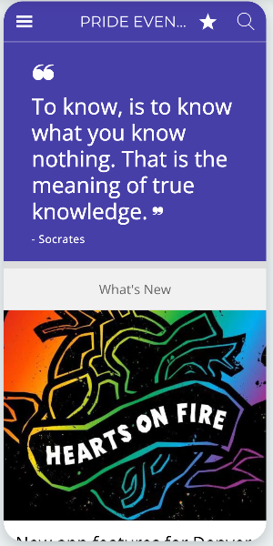 PRIDE Events Screenshot 0