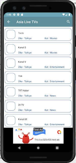 Asia Live TV Channels Screenshot 3