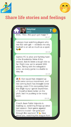 Neymar: Chat & Games Screenshot 3