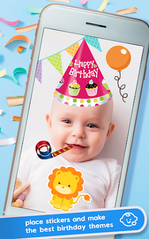 Baby Birthday Stickers Screenshot 3