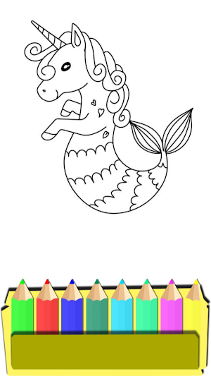 Unicorn Coloring Book For Kids Screenshot 2