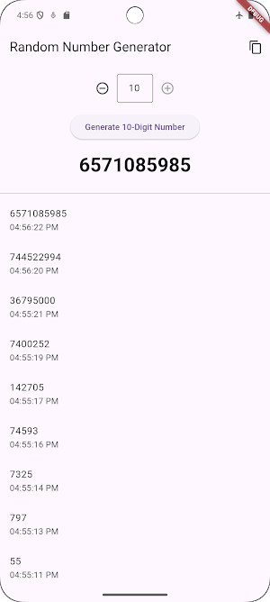 Simple Random Number Generator Screenshot 3