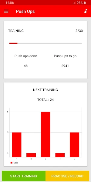 Push Ups Workout Screenshot 0