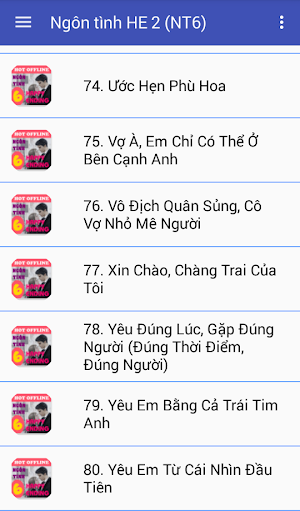 80 Truyen ngon tinh HE offline Screenshot 2