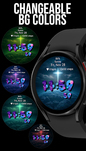 Calm Cross Universe Watch Face Screenshot 3