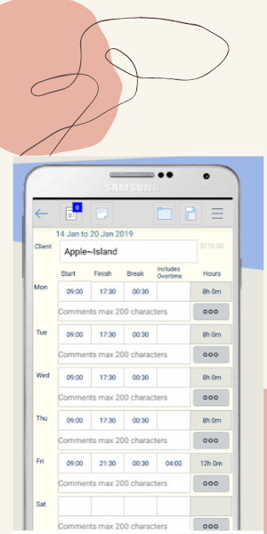 Aplus Timesheet Screenshot 1