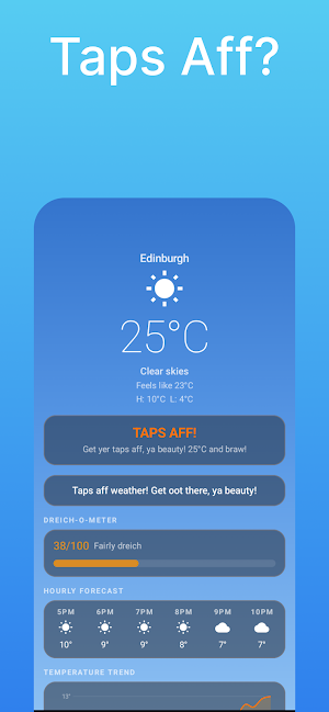 Braw Weather: Scots Forecast Screenshot 1