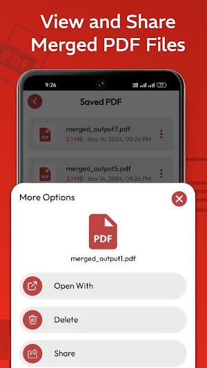Merge Multiple PDF Screenshot 2