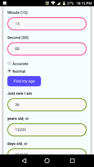 Age Calculator Screenshot 3