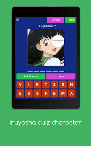 Inuyasha quiz character Screenshot 3