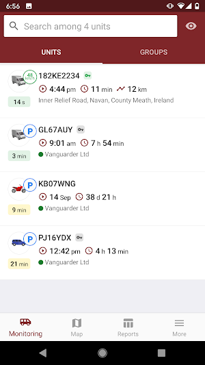 Vanguarder Vehicle Tracking Screenshot 1