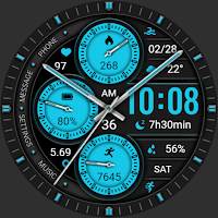 Dark Blue Circle ZKin Watch