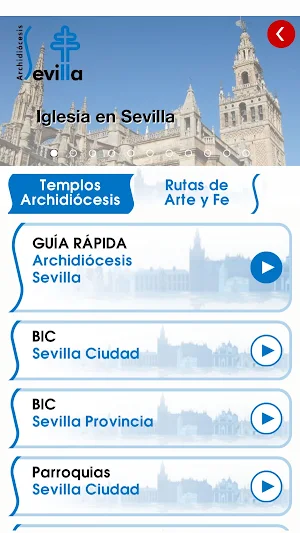 ARCHIDIÓCESIS de SEVILLA - Patrimonio Religioso Screenshot 2