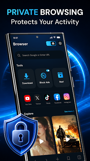 Orbit: Private Video Browser Screenshot 3