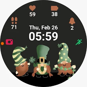 St Patrick’s Gnomes watch face Screenshot 3