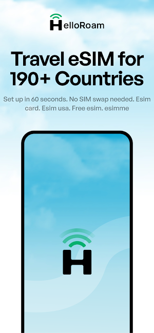 HelloRoam: Travel eSIM Card Screenshot 0