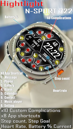 N-SPORT722 Digital Assemb Face Screenshot 2