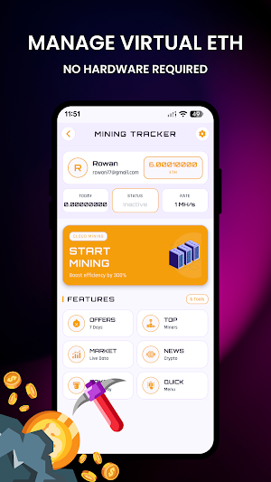 ETH Mining Ethereum Cloud Mine Screenshot 1