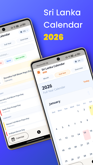 Sri Lanka Calendar 2026 Screenshot 3