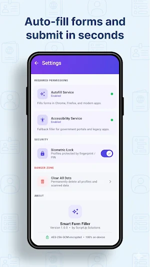 Form Filler – Smart Autofill Screenshot 2