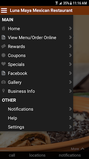Luna Maya Mexican Restaurant Screenshot 1