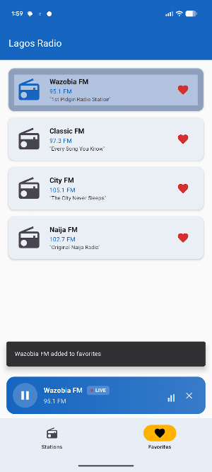 Lagos Radio - Nigeria FM Live Screenshot 0
