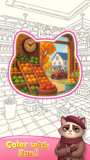 Cat Kitchen: Food Sort Puzzle Screenshot 1