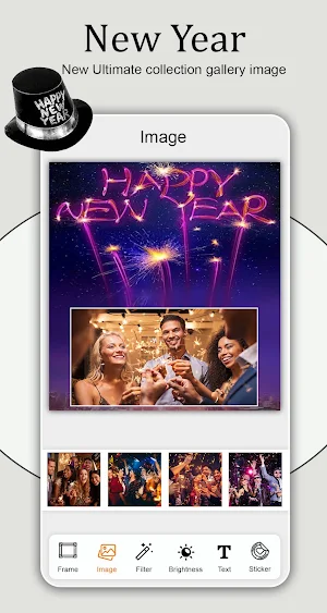 New Year Photo Frame Screenshot 2