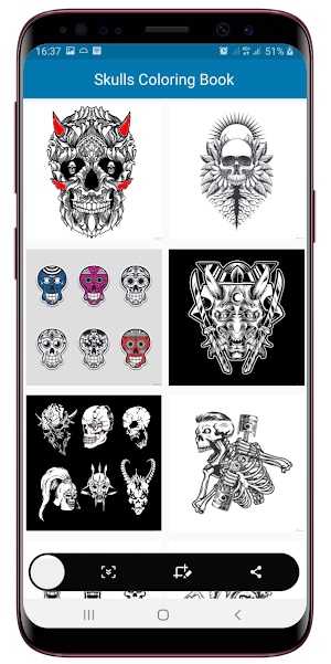 Skulls Coloring Book Screenshot 1