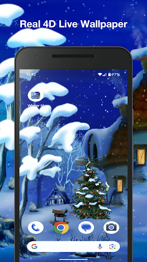 Winter Night Live Wallpaper Screenshot 2