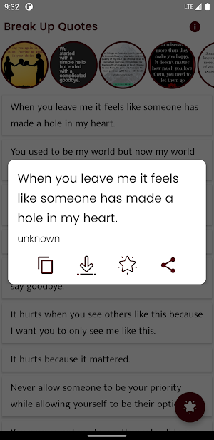 Break Up Quotes and Sayings Screenshot 0