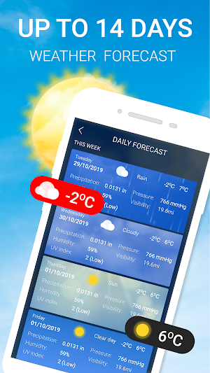 Weather App - Daily Weather Forecast Screenshot 1