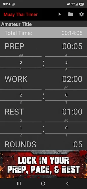 Muay Thai Timer: Fight Rounds Screenshot 2